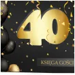 ksiega gosci album pamiatkowy na zdjecia i podpisy 40 urodziny glamour dekoracja