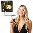 ksiega gosci album pamiatkowy na zdjecia i podpisy 50 urodziny glamour dekoracja