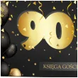 ksiega gosci album pamiatkowy na zdjecia i podpisy 90 urodziny glamour czarne kartki