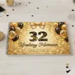 ksiega gosci album pamiatkowy na zdjecia i podpisy dowolne urodziny personalizacja zlota
