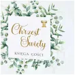 ksiega gosci chrzest swiety kwadratowy eukaliptus 31x22 cm