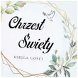 ksiega gosci chrzest swiety mietowa geometria 31x22 cm