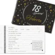 ksiega gosci na urodziny album pamiatkowy na zdjecia i podpisy glamour birthday personalizacja