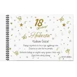 ksiega gosci na urodziny album pamiatkowy na zdjecia i podpisy glamour birthday personalizacja