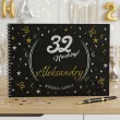 ksiega gosci na urodziny album pamiatkowy na zdjecia i podpisy glamour birthday personalizacja