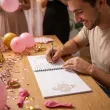 ksiega gosci na urodziny album pamiatkowy na zdjecia i podpisy glamour birthday personalizacja