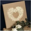 ksiega gosci serce partydeco kraft 20 x 20 5 cm 22 kartki