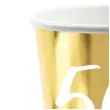 kubeczki 50 urodziny gold partydeco 220 ml 6 szt