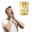 kubeczki 60 urodziny gold partydeco 220 ml 6 szt