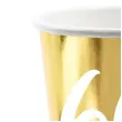 kubeczki 60 urodziny gold partydeco 220 ml 6 szt