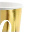 kubeczki 60 urodziny gold partydeco 220 ml 6 szt