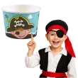 kubeczki do lodow wyspa piratow kolorowe amscan 270 ml 8 szt