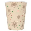 kubeczki kraftowe sniezynki i kropki maki 8 szt 250 ml