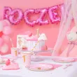 kubeczki papierowe 1 urodziny zlote gwiazdki rozowy jasny partypal 220 ml 6 szt