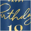 kubeczki papierowe 18 urodziny happy birthday 18 granatowy partypal 220 ml 6 szt