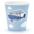 kubeczki papierowe 200 ml samolocik 6 szt