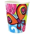 kubeczki papierowe 250 ml motylek i spirale 6
