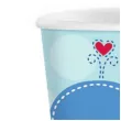 kubeczki papierowe 266 ml ahoy baby blue 8 szt