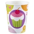 kubeczki papierowe 266 ml cupcake 8 szt