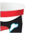 kubeczki papierowe 266 ml flaga piracka 8 szt