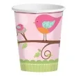kubeczki papierowe 266 ml tweet baby girl 8 szt