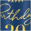 kubeczki papierowe 30 urodziny happy birthday 30 granatowy partypal 220 ml 6 szt