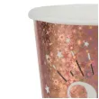 kubeczki papierowe 30 urodziny holo rozowe zloto santex 270 ml 10 szt