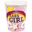 kubeczki papierowe baby girl tecza i chmurki rozowy jasny boland 250 ml 6 szt