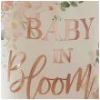 kubeczki papierowe baby shower baby in bloom rose gold amscan 266 ml 8 szt