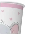 kubeczki papierowe baby shower girl slonik z balonem mix maki 250 ml 8 szt