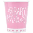 kubeczki papierowe baby shower rozowe serca unique 266 ml 8 szt