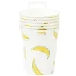kubeczki papierowe bananowe party partypal 220 ml 6 szt