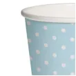 kubeczki papierowe biale kropki blekitne paw 250 ml 10 szt