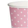 kubeczki papierowe biale kropki rozowe paw 250 ml 10 szt