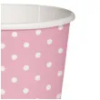 kubeczki papierowe biale kropki rozowe paw 250 ml 10 szt