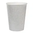 kubeczki papierowe brokatowe srebrne santex 250 ml 10 szt