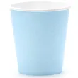 kubeczki papierowe classic blekitne jasne partydeco 180 ml 6 szt