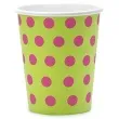 kubeczki papierowe classic kropki zielone jabluszko 200 ml 6 szt