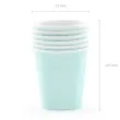 kubeczki papierowe classic turkusowe 200 ml 6 szt