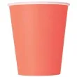 kubeczki papierowe classic unique koralowe 266 ml 14 szt