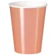 kubeczki papierowe classic unique rozowo zlote 355 ml 8 szt