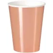 kubeczki papierowe classic unique rozowo zlote 355 ml 8 szt
