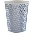 kubeczki papierowe diament srebrne metaliczne santex 250 ml 10 szt