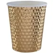 kubeczki papierowe diament zlote metaliczne santex 250 ml 10 szt
