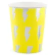 kubeczki papierowe electric holo zolty neon partydeco 260 ml 6 szt