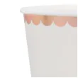 kubeczki papierowe elegancka falbana biale santex 270 ml 10 szt