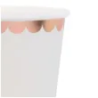kubeczki papierowe elegancka falbana biale santex 270 ml 10 szt