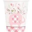 kubeczki papierowe floral elephant unique 266ml 8 szt
