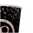 kubeczki papierowe glitter liczba 18 rose gold 250 ml 8 szt