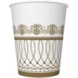 kubeczki papierowe gold ornament zlote maki 250 ml 8 szt
